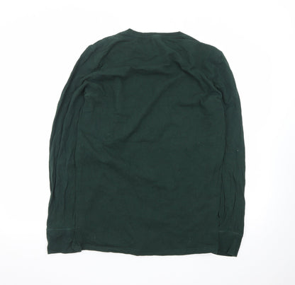 American Eagle Men’s Green Long Sleeve Athletic Fit T-Shirt MT