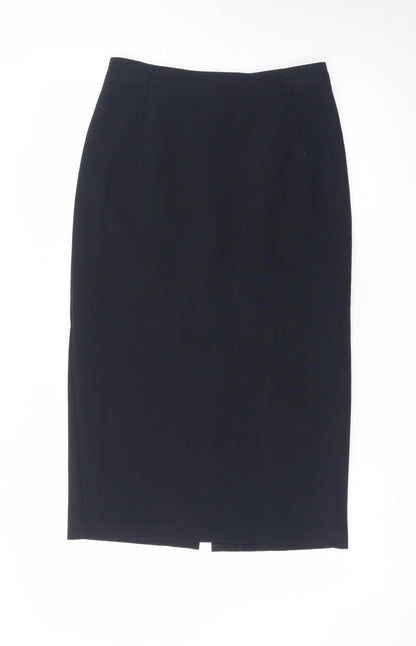 Marks and Spencer Women Black Size 8 Pencil Skirt Knee Length Workwear