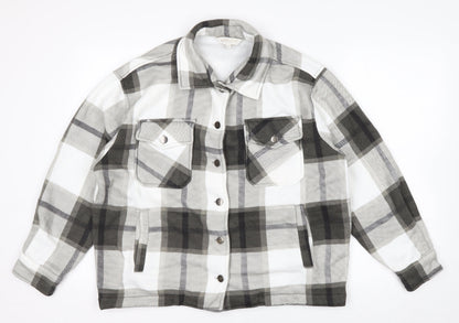 Apricot Men's Grey Check Flannel Jacket S Regular Fit