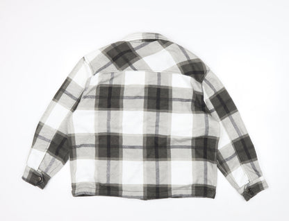 Apricot Men's Grey Check Flannel Jacket S Regular Fit