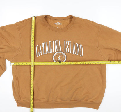 Hollister Women’s Brown Catalina Island Pullover Sweatshirt M Casual