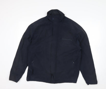 Debenhams Men's Blue Cotton Nylon Full Zip Jacket Size S