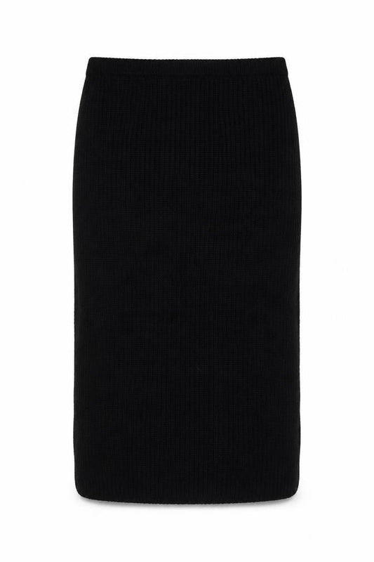 ASOS Women Black Size 10 Knit Pencil Skirt Stretch Winter