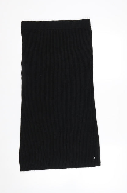 ASOS Women Black Size 10 Knit Pencil Skirt Stretch Winter