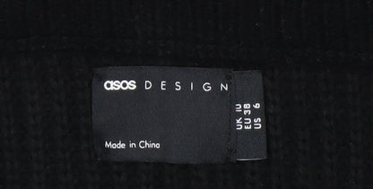 ASOS Women Black Size 10 Knit Pencil Skirt Stretch Winter