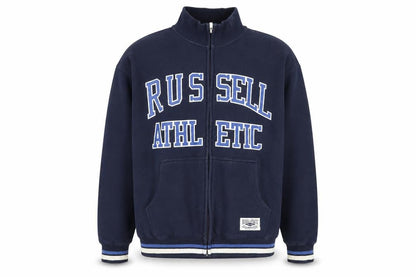 Russell Athletic Men's Blue Full Zip Fleece Sweatshirt M