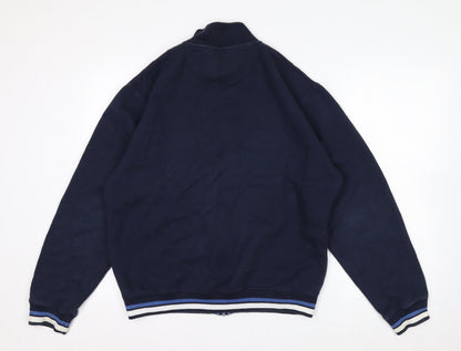 Russell Athletic Men's Blue Full Zip Fleece Sweatshirt M