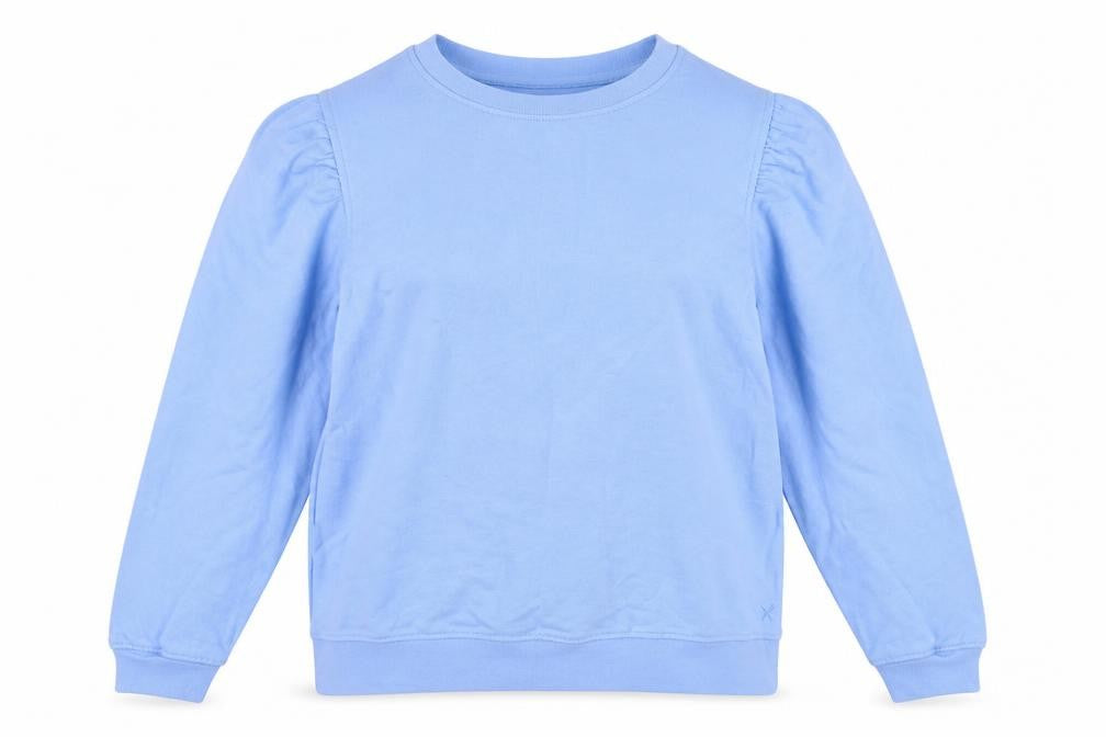 Crew Clothing Company Women Blue Size 16 Cotton Blend Pullover Sweatshirt