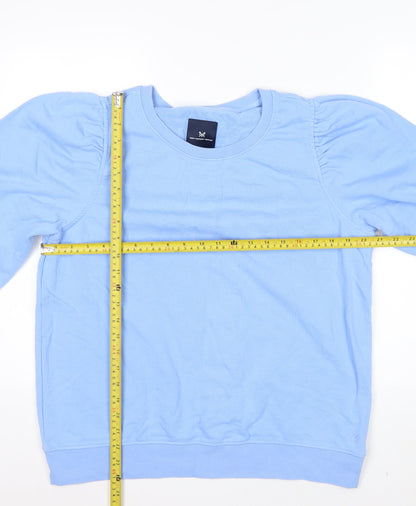 Crew Clothing Company Women Blue Size 16 Cotton Blend Pullover Sweatshirt