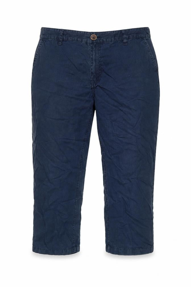 Fat Face Womens Blue Cotton Wide-Leg Trousers UK 14