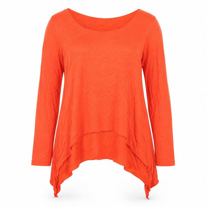 Phase Eight Women's Orange Long Sleeve Viscose Tunic Top UK 14