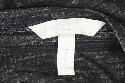 H&M Maternity Grey Jersey Bodycon Dress Women’s Size M Long Sleeve