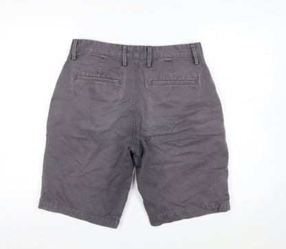 Gap Men Grey Chino Shorts Size 30 Regular Cotton Casual