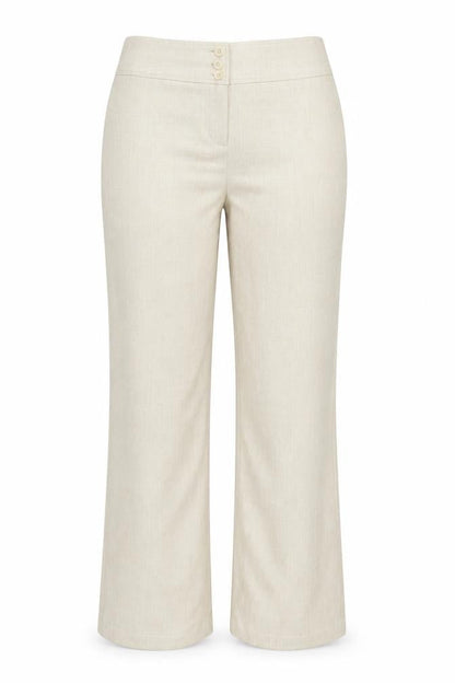 Dorothy Perkins Women’s Beige Wide-Leg Trousers Size 14 Classic Fit