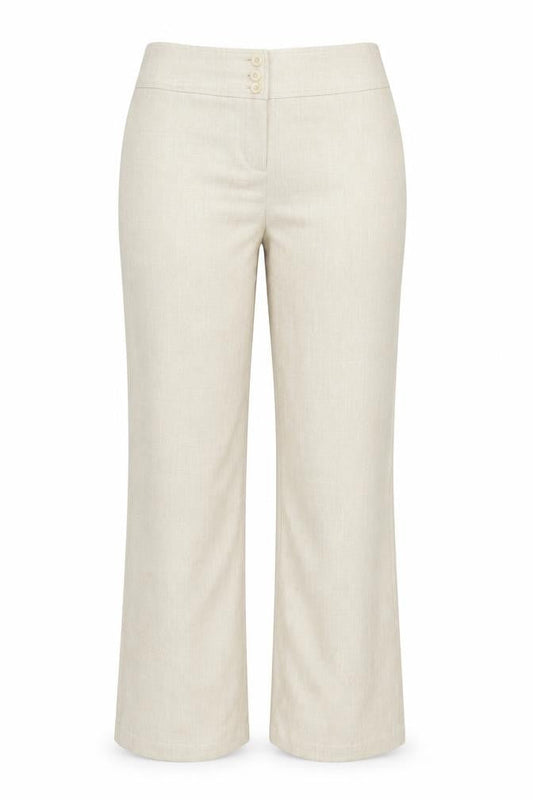 Dorothy Perkins Women’s Beige Wide-Leg Trousers Size 14 Classic Fit