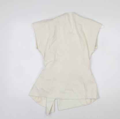 Marks and Spencer Women's Ivory Wrap Blouse Size 10