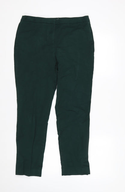 John Lewis Women's Green Chino Slim Fit Trousers Size 12