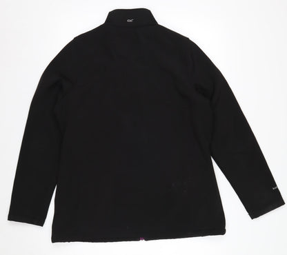 Regatta Womens Black Softshell Jacket Size 16 Water Resistant Outdoor