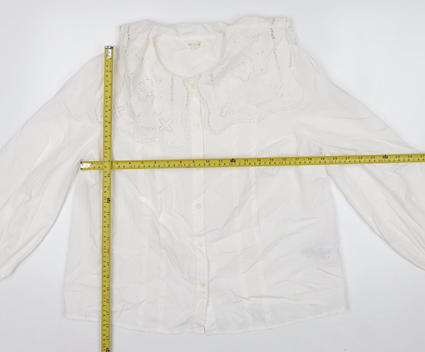 Marks and Spencer Per Una Ivory Embroidered Tunic Blouse Women’s Size 12