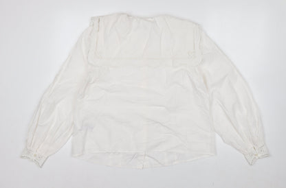 Marks and Spencer Per Una Ivory Embroidered Tunic Blouse Women’s Size 12