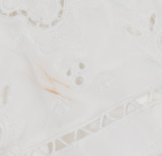 Marks and Spencer Per Una Ivory Embroidered Tunic Blouse Women’s Size 12