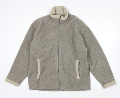Marks and Spencer Men’s Grey Fleece Full Zip Jacket Size M