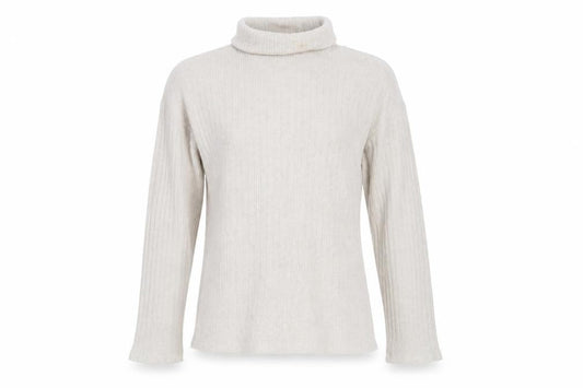 Pull&Bear Women Beige Roll Neck Slim Knit Jumper Size L