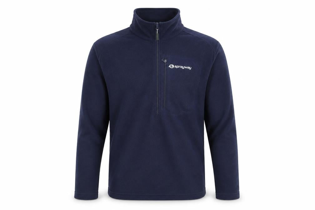 Sprayway Men's Blue Fleece 1/2 Zip Pullover Sweatshirt M