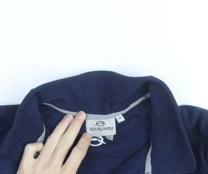 Sprayway Men's Blue Fleece 1/2 Zip Pullover Sweatshirt M