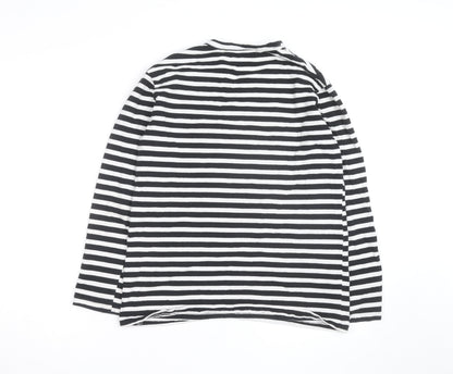 Comme des Garçons PLAY Men's Black Stripe Long Sleeve Cotton Top XL