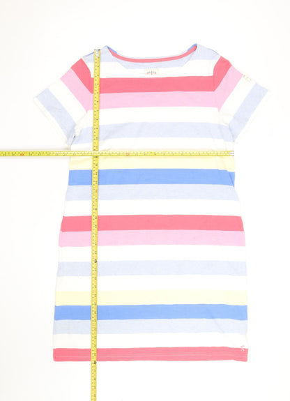 Joules Womens Multicoloured Stripe Cotton T-Shirt Size 14