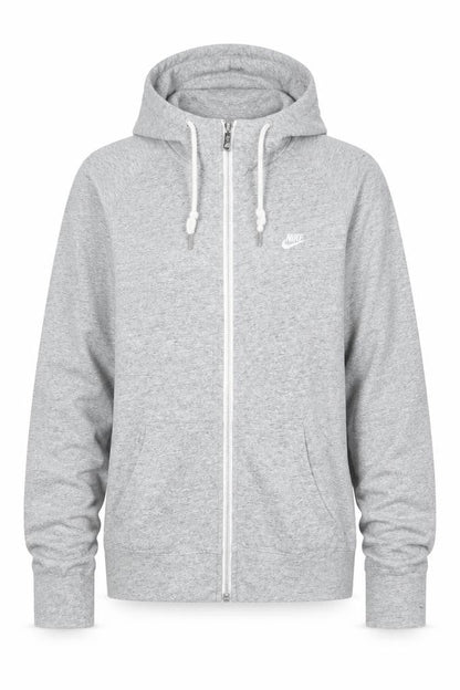 Nike Mens Grey Full Zip Hoodie Size M Regular Fit Sportswear