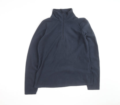 Mountain Warehouse Men's Blue Fleece 1/2 Zip Pullover Sweatshirt M