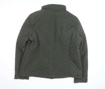 Maine New England Women's Green Quilted Polyester Jacket Size 18