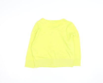 Principles by Ben De Lisi Women's Yellow Cotton Knit Cardigan Size 14