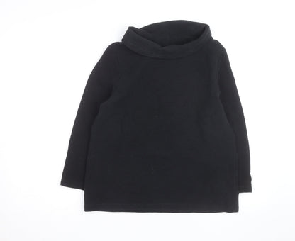 Hobbs Women Black Size 14 Cowl Neck Long Sleeve Jumper