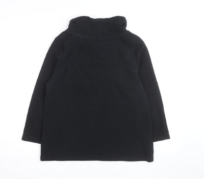 Hobbs Women Black Size 14 Cowl Neck Long Sleeve Jumper