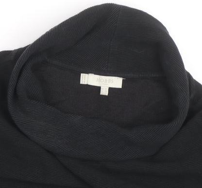 Hobbs Women Black Size 14 Cowl Neck Long Sleeve Jumper