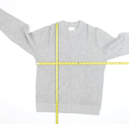 Marks and Spencer Men's Grey Lambswool Blend Pullover Jumper L
