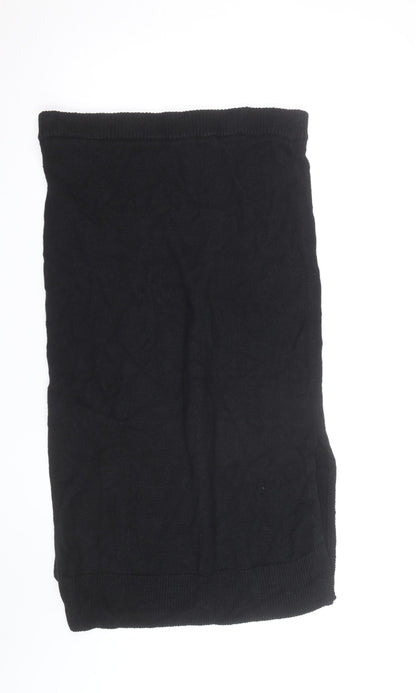 Jigsaw Women Black Wool Knit Pencil Skirt L