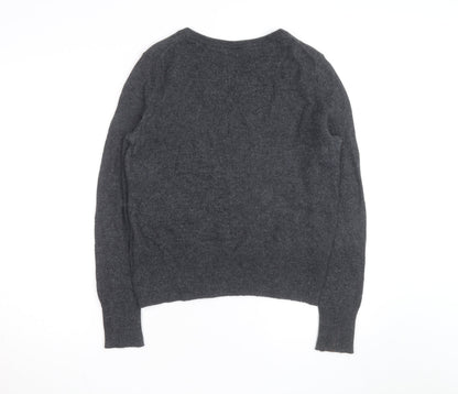 GAP Women’s Grey Wool Heart Pullover Jumper Size M