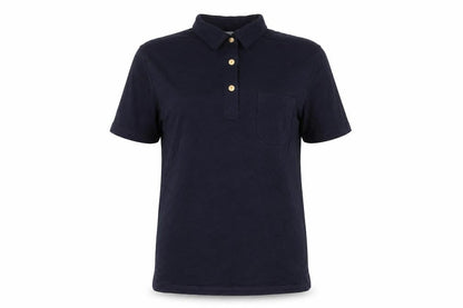 Marks and Spencer Women's Blue Polo Shirt Size 14 Viscose