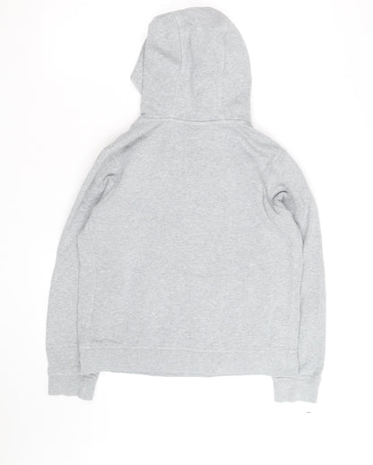 Nike Boys Grey Pullover Hoodie Size L Cotton Blend Hooded Sweatshirt