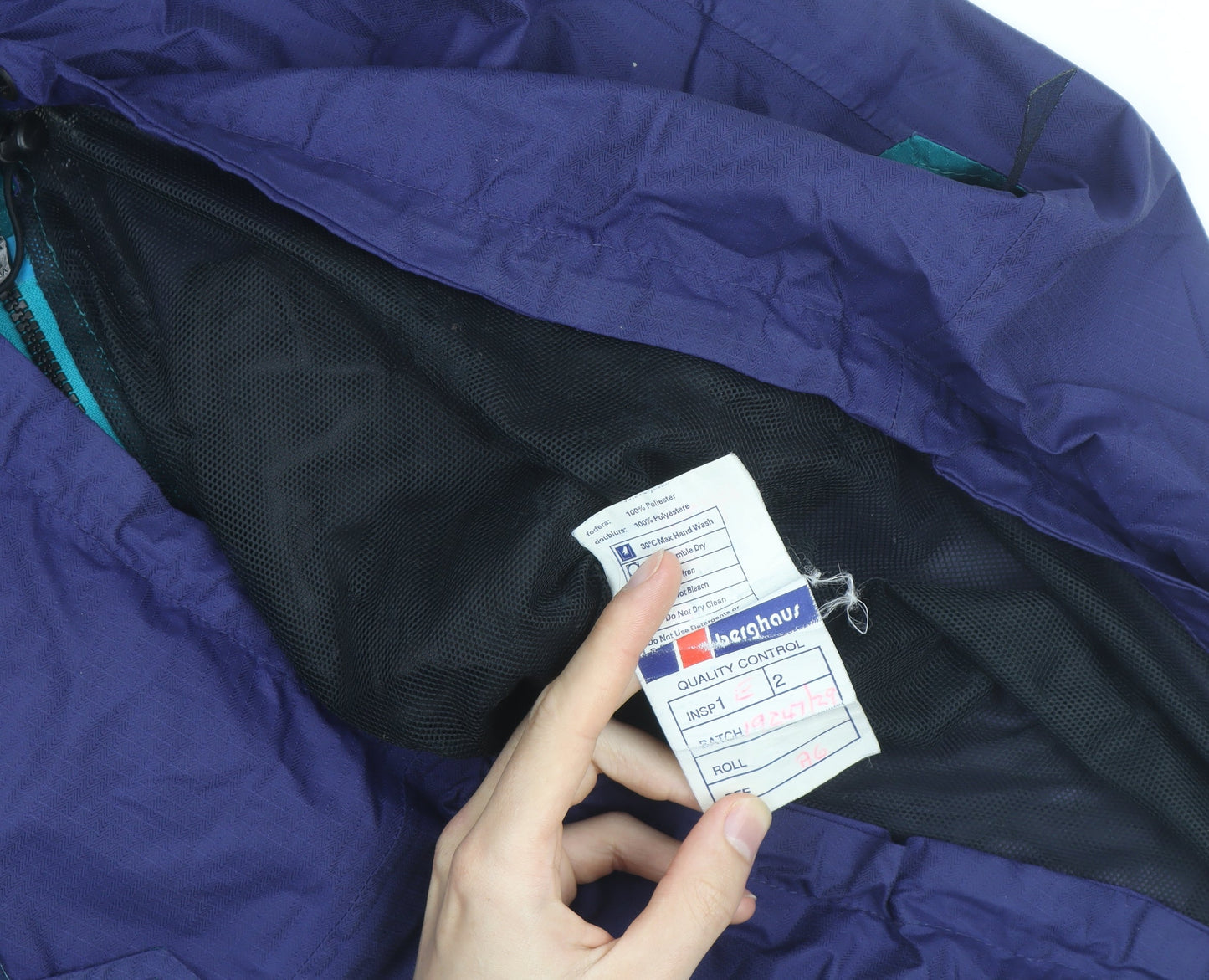 Berghaus Men's Purple Waterproof Hooded Outdoor Jacket Size L