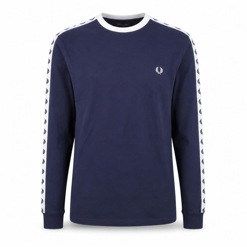 Fred Perry Men's Blue Long Sleeve Sportswear Top Size M