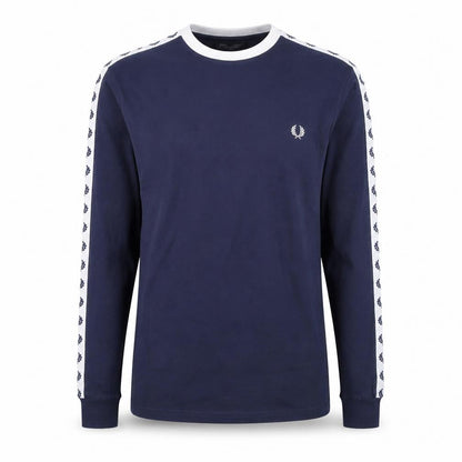 Fred Perry Men's Blue Long Sleeve Sportswear Top Size M