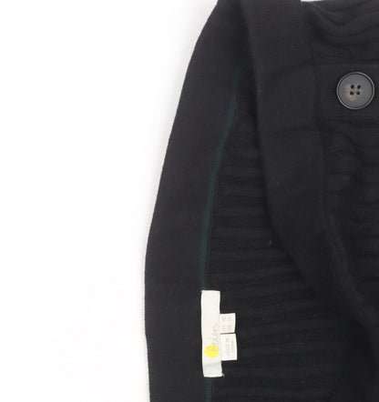 Boden Women Black Midi Knit Button Stretch Pencil Skirt Size 18