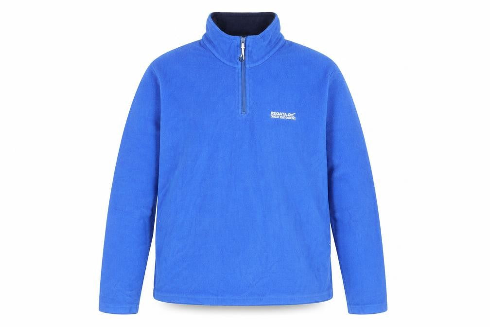 Regatta Men Blue Fleece 1/2 Zip Pullover Sweatshirt S