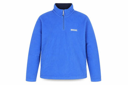 Regatta Men Blue Fleece 1/2 Zip Pullover Sweatshirt S