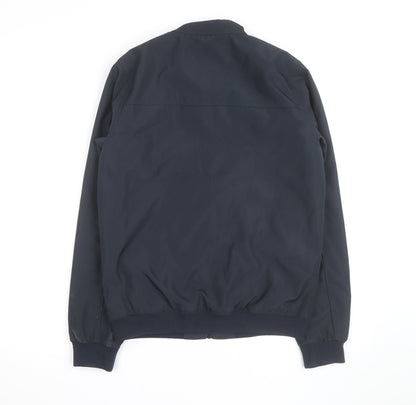 Next Teens Blue Polyester Bomber Jacket S Casual Zip Up